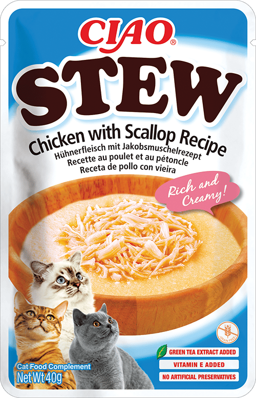 Inaba Wet Cat Food Stew Chicken & Clams