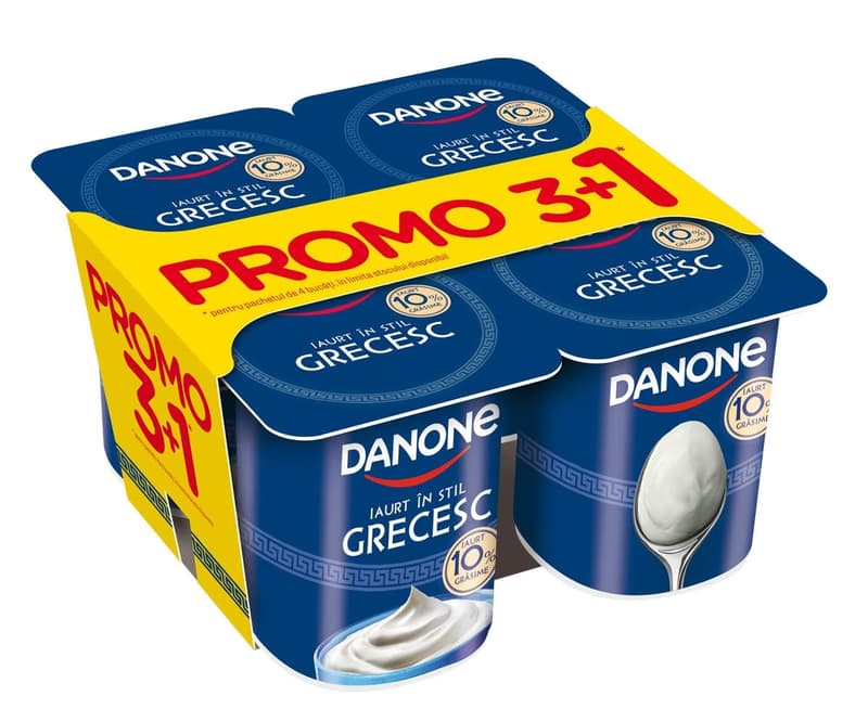 Danone Iaurt in stil grecesc 3+1, 10% grasime