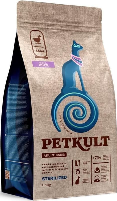 Petkult Cat Adult Care Dry Cat Food, Duck