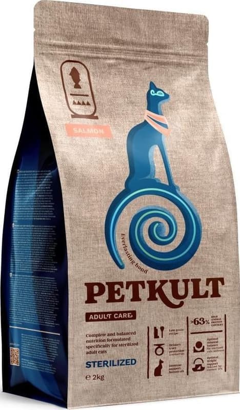Petkult Cat Adult Care Sterilised Dry Cat Food, Salmon
