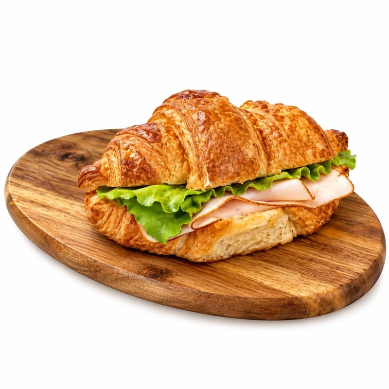 Sempre Sano Croissant cu cascaval si sunca de curcan