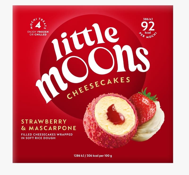 Little Moons Cheesecake cu mascarpone si capsune