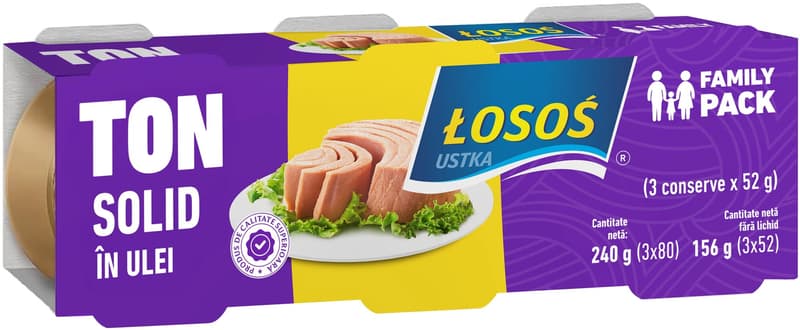 Solid tuna in oil 3x80g