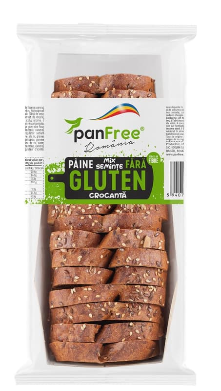 PanFree Paine mix seminte feliata crocanta fara gluten