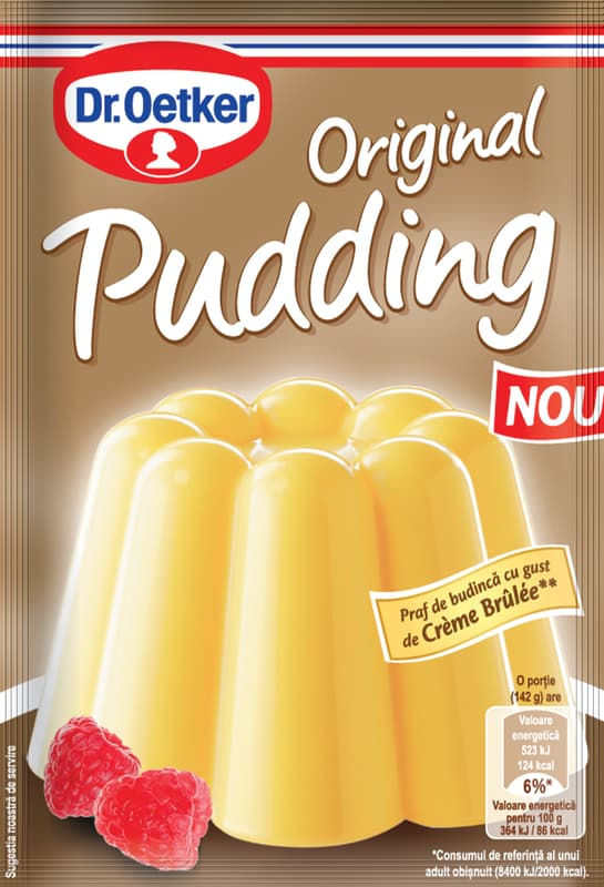 Dr.Oetker Original Pudding Praf de budinca cu gust de Crème Brulee