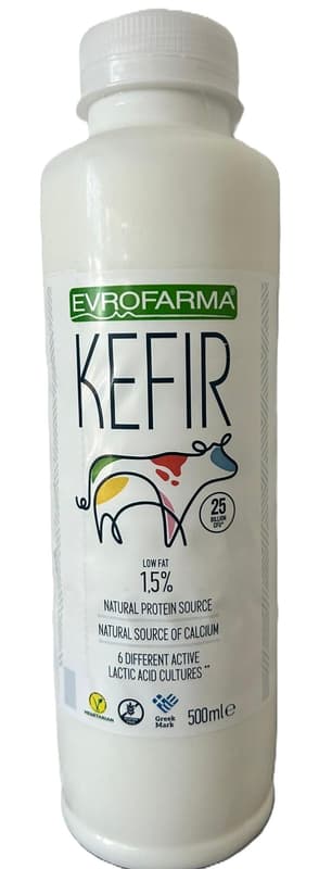 Evrofarma Kefir grecesc natural 1,5% grasime
