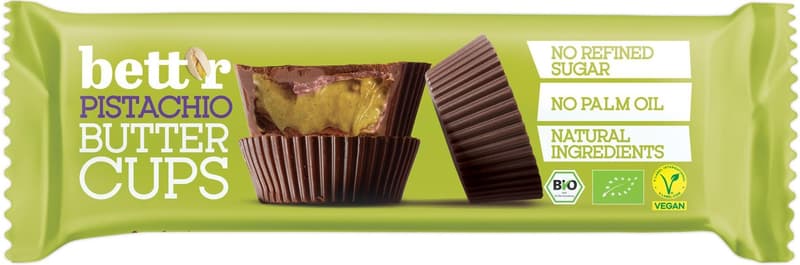 Bettr ECO Cupe de ciocolata cu crema de fistic
