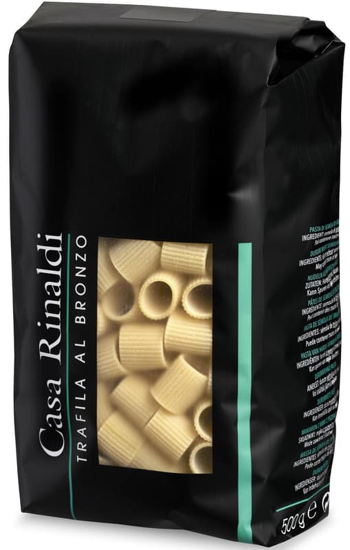 Casa Rinaldi Pasta Mezze Bronze drawn durum wheat sleeves