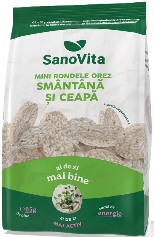 SanoVita Mini rice slices with sour cream and onions