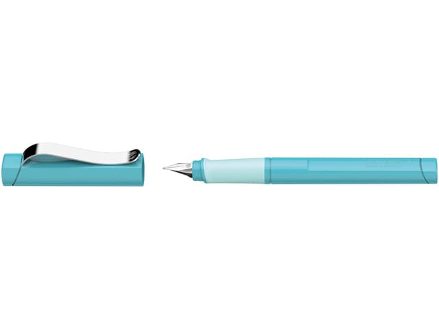 Fountain pen Schneider Base Kid (type L - left-handed) - pink/light pink body with design