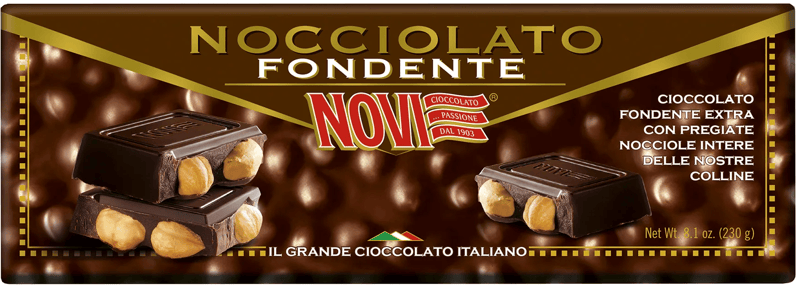 Novi Ciocolata extra neagra cu alune intregi, fara gluten