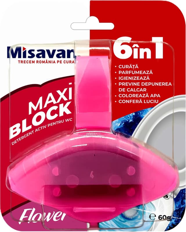 Misavan Maxi Block Toilet Air Freshener, flower