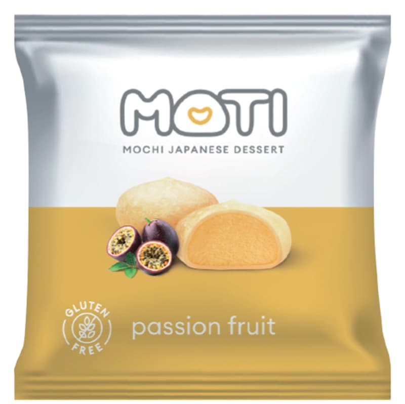 Moti Mochi with passion fruit flavor