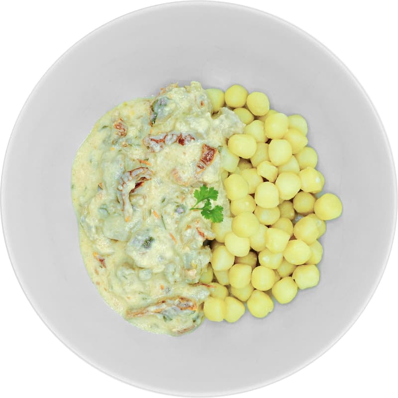 Pappudia Gnocchi cu pui, sos cremos si rosii uscate