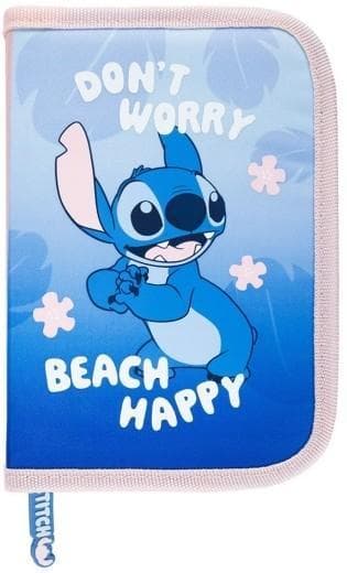St.Majewski Stitch Beach Happy Unequipped Pencil Case, 1 Zipper, 2 Extensions