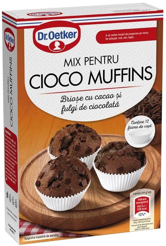 Dr.Oetker Mix pentru briose cu ciocolata