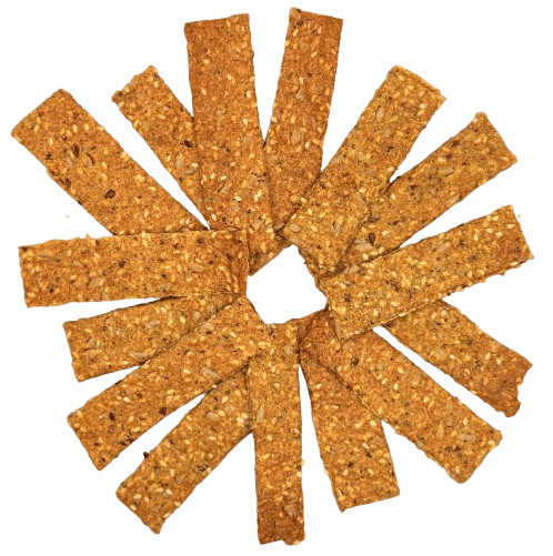 Sara Green Crackers with whole wheat flour and fasting seeds