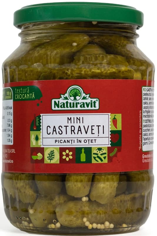 Naturavit Mini Cucumbers 2-5 cm Spicy