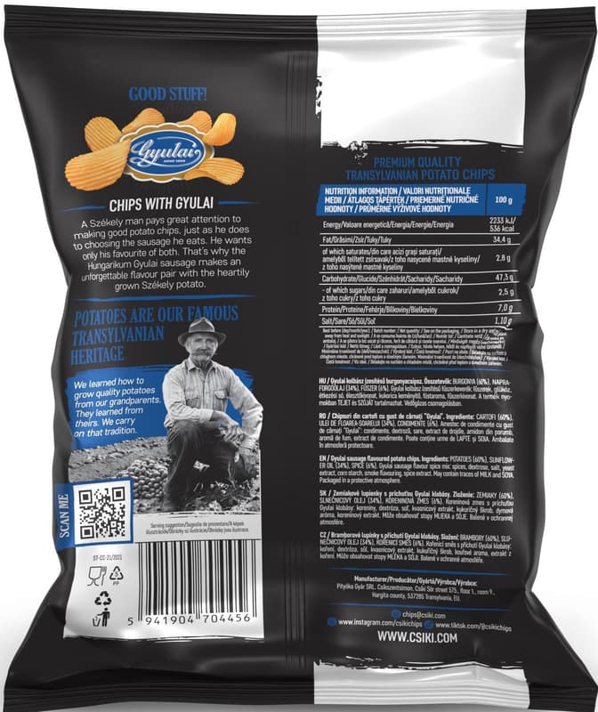 Csíki Chips with gyulai
