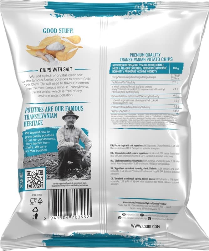 Csíki Chips with salt
