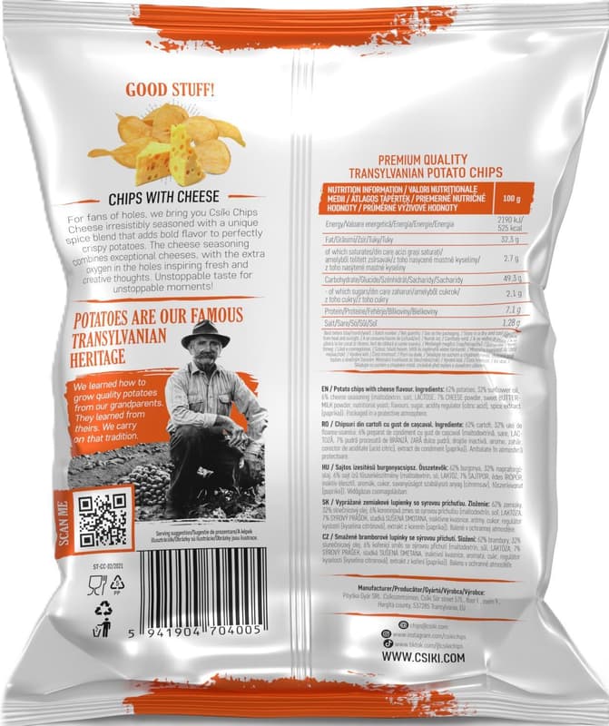 Csíki Chips with cheese