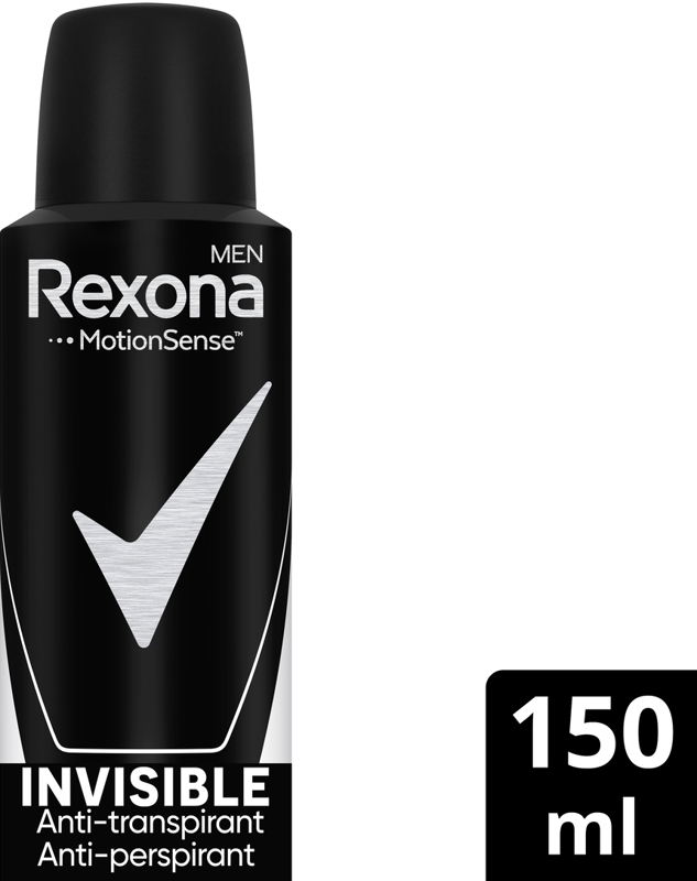 Rexona Men Spray Invisible On B+W Clothes 150Ml
