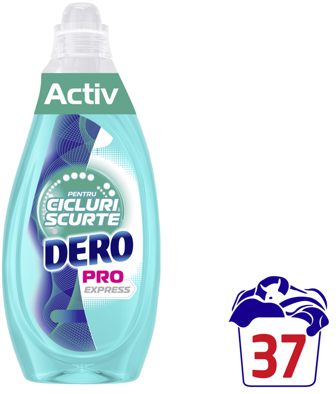 Dero Pro Express Activ Detergent lichid, 37 spalari