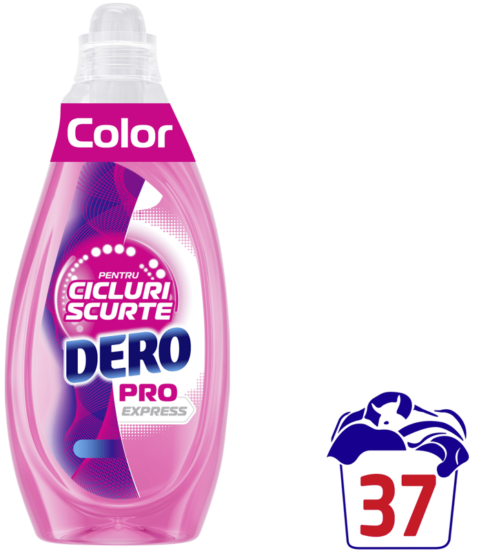 Dero Pro Express Color Detergent lichid, 37 spalari