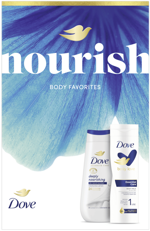 Dove Advanced Care Set cadou, gel de dus si lapte de corp