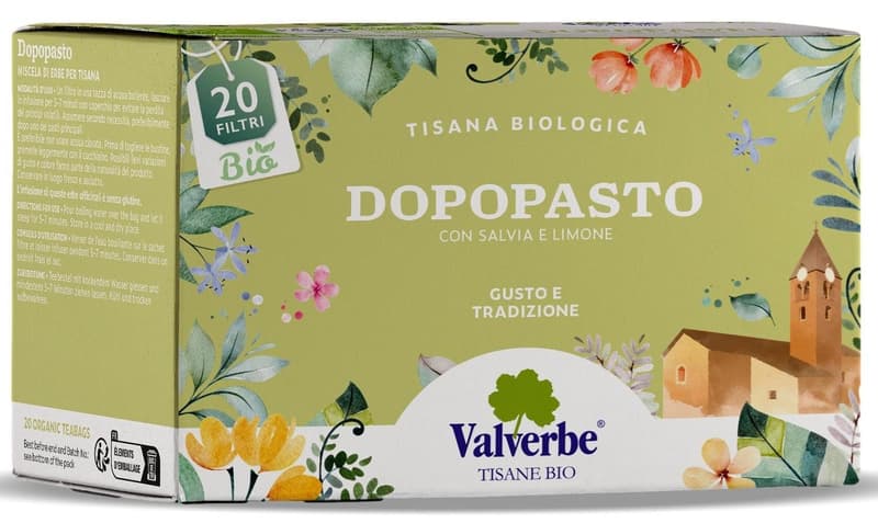 Valverbe ECO Tea after meal, made of sage, rosemary and lemon 20 sachets