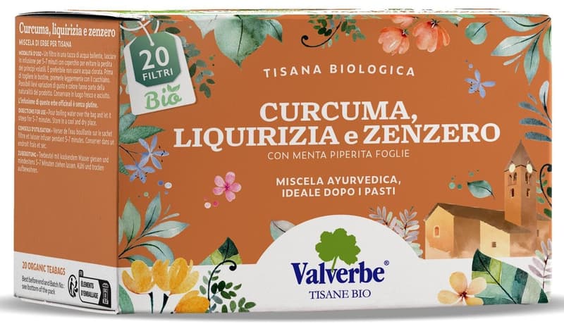 Valverbe ECO Hoarse tea with ginger, turmeric and licorice 20 sachets