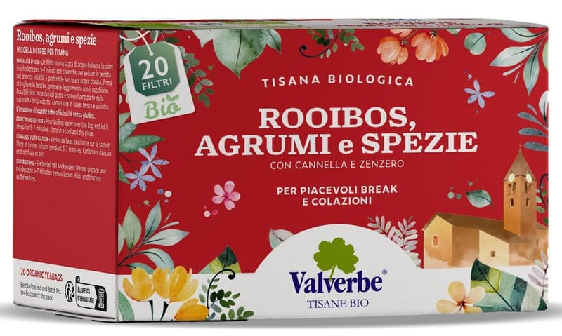 Valverbe ECO Rooibos tea with citrus and spices 20 sachets