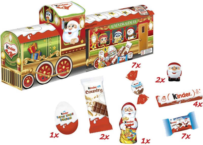 Kinder Mix 3D-Train-Advent Calendar 226 g