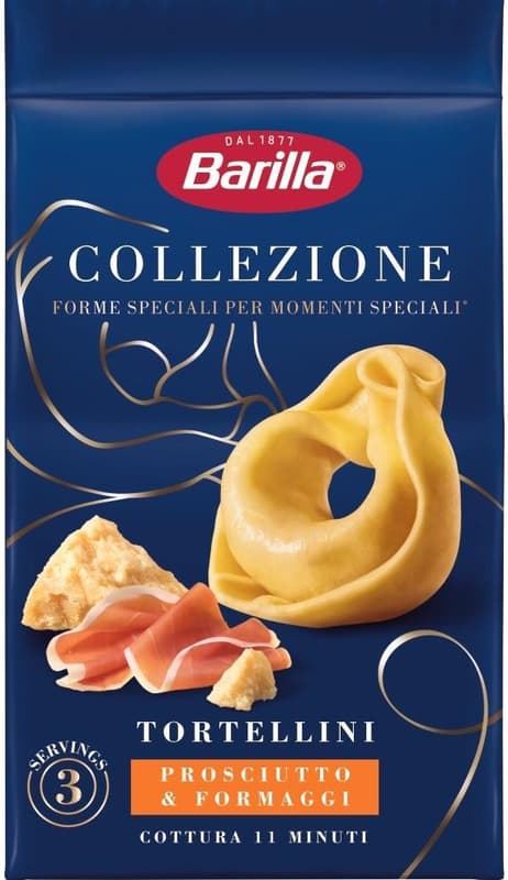 Barilla La Collezione Tortellini cu sunca si branza