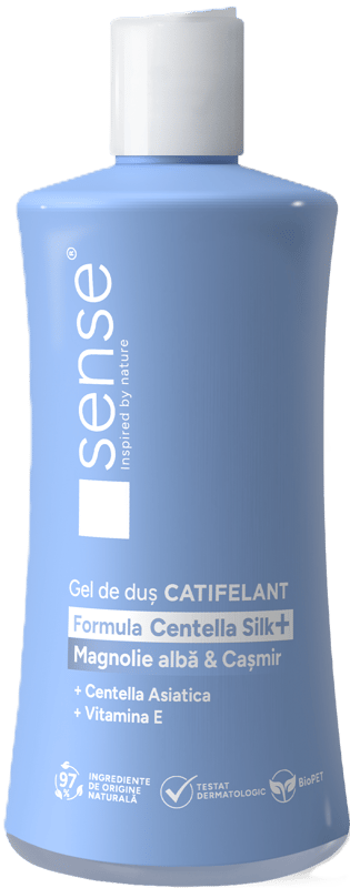 SENSE CentellaSilk+ Shower Gel, White Magnolia & Cashmere, 330ml