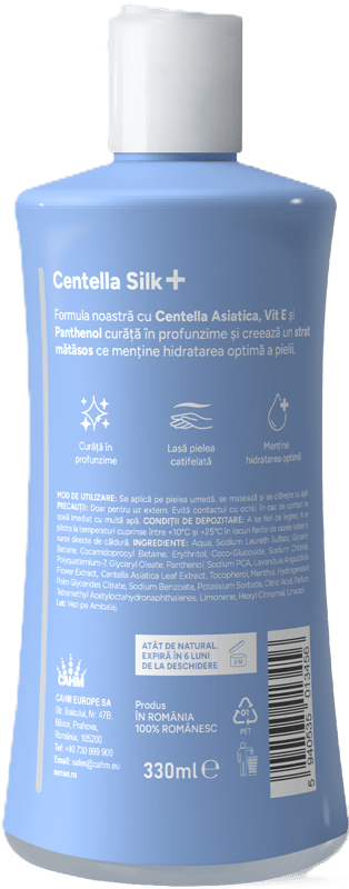 SENSE CentellaSilk+ Shower Gel, White Magnolia & Cashmere, 330ml