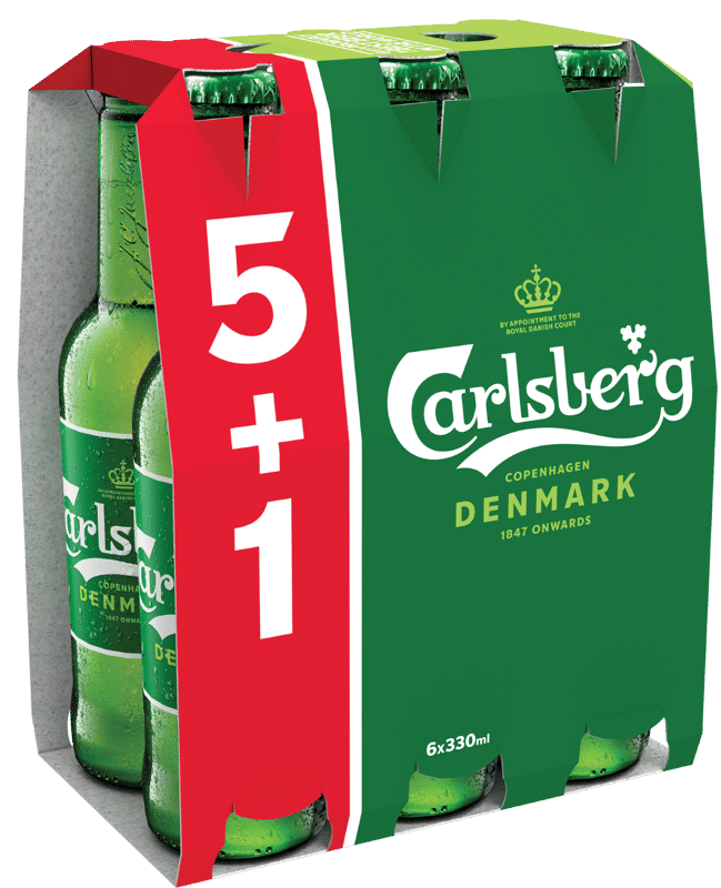 Carlsberg Blonde Beer 5+1pack bottle