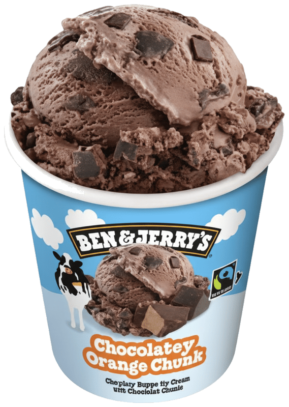 B&J Winter Chocolatey Orange Chunk