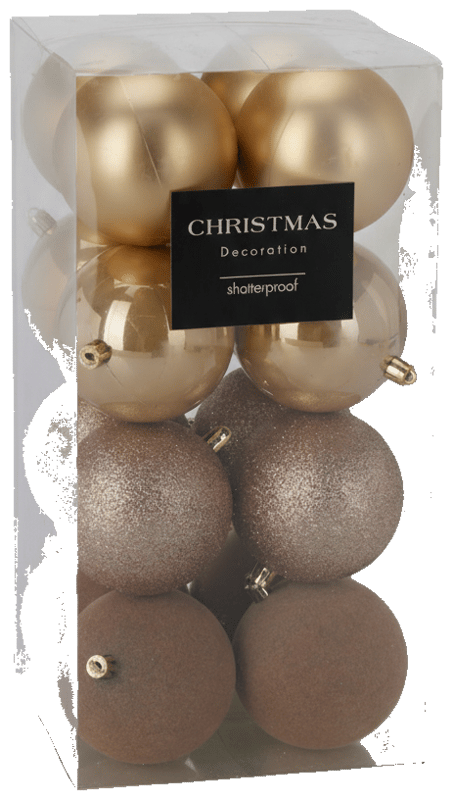 Wonderful Christmas Set globuri de Craciun culoare aurie
