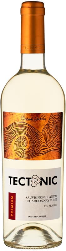 Tectonic Sauvignon Blanc & Chardonnay Fume DOC CMD Cotesti Dry white wine