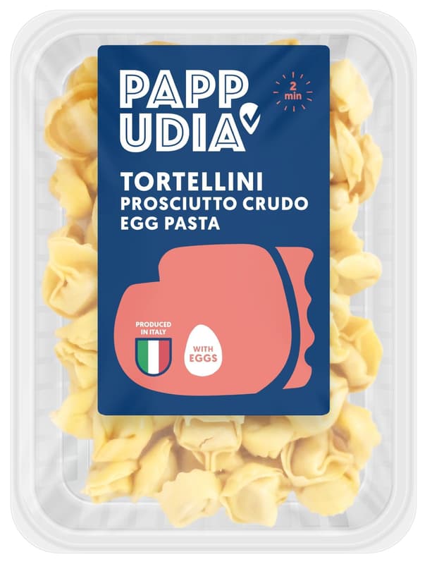 Pappudia Tortellini prosciutto crudo egg pasta