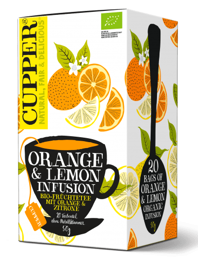 Cupper ECO Infuzie Portocala si Lamaie Ceai de fructe
