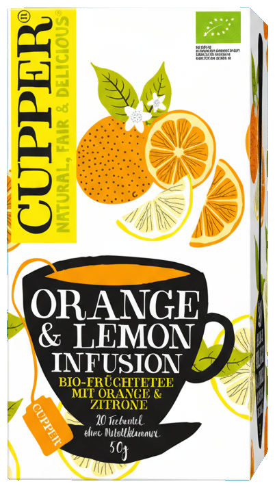 Cupper ECO Infuzie Portocala si Lamaie Ceai de fructe