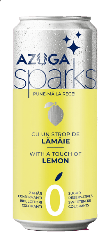 Azuga Sparks Refreshing drink with carbonated mineral water and lemon extract