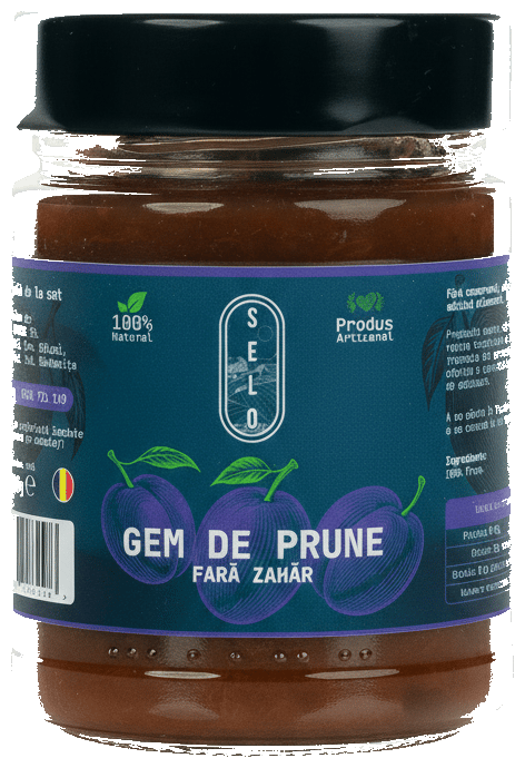 Selo Gem de prune fara zahar