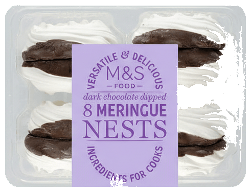 Marks & Spencer 8 Dark Chocolate Meringue Nests