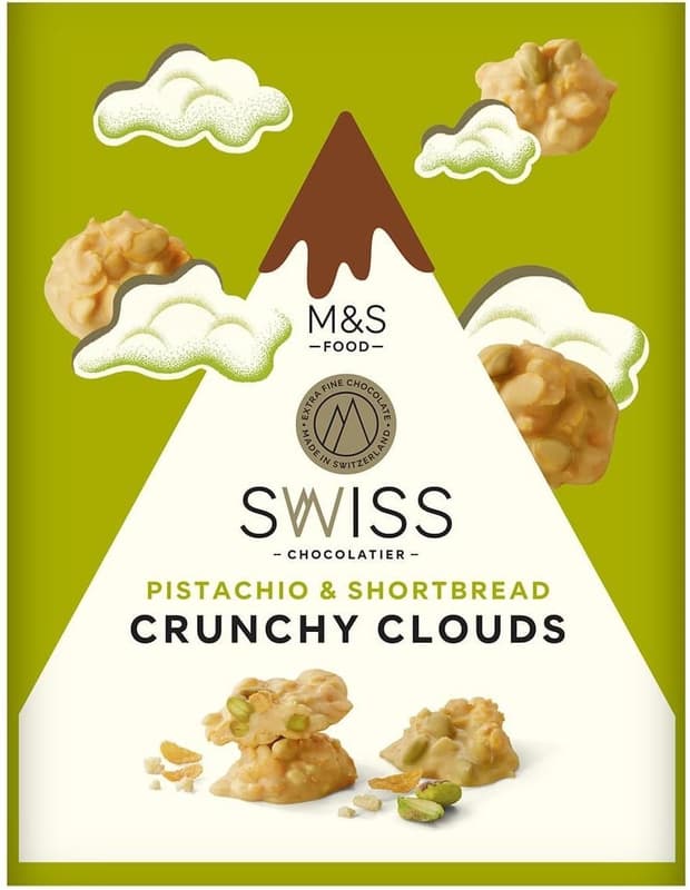 Marks & Spencer Food Pistachio Crunchy Clouds
