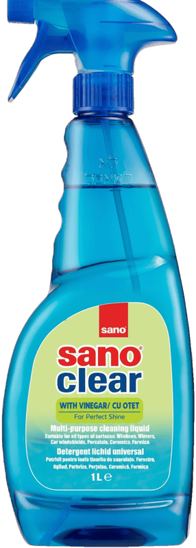 Sano Clear Detergent spary geamuri, cu otet