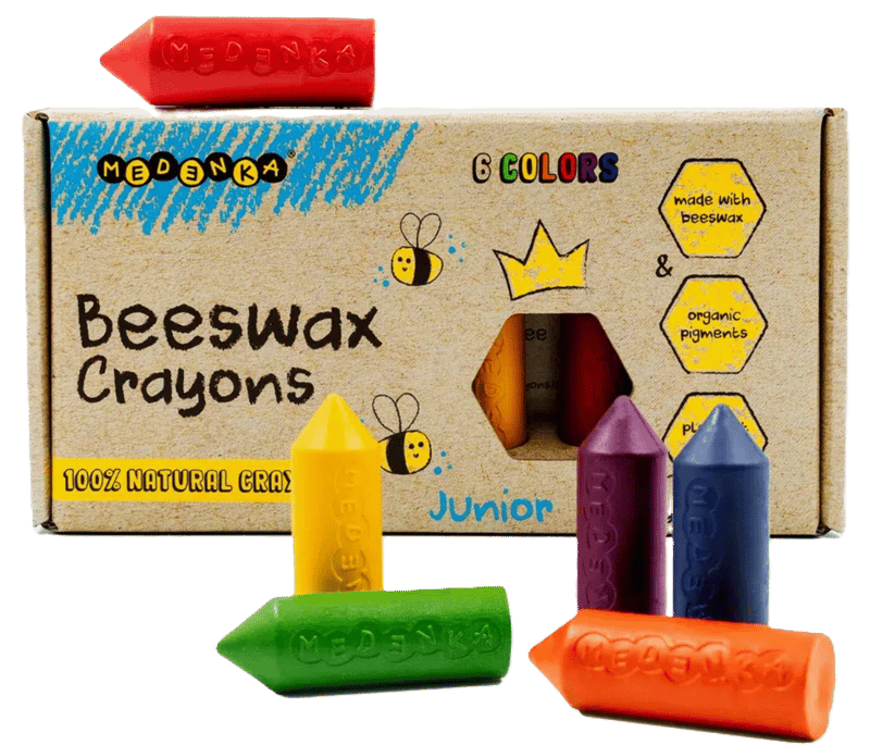 Medenka Junior Natural Beeswax Pencils