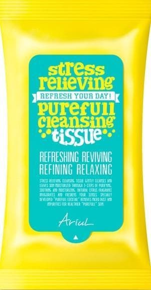 Ariul Stress Relieving Purefull Cleansing Tissue, Servetele de curatare a tenului, 15 buc